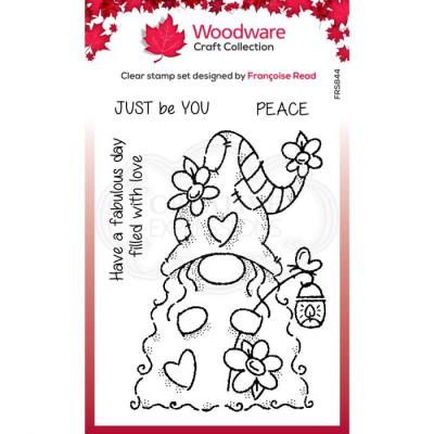 Creative Expressions Woodware Clear Stamp Singles - Flower Power Gnome